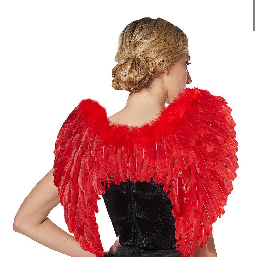 Red costume wings